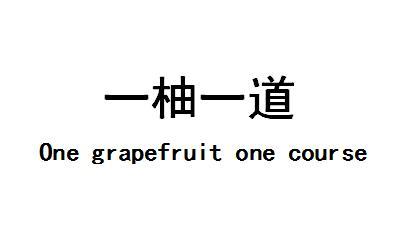 一柚一道 ONE GRAPEFRUIT ONE COURSE