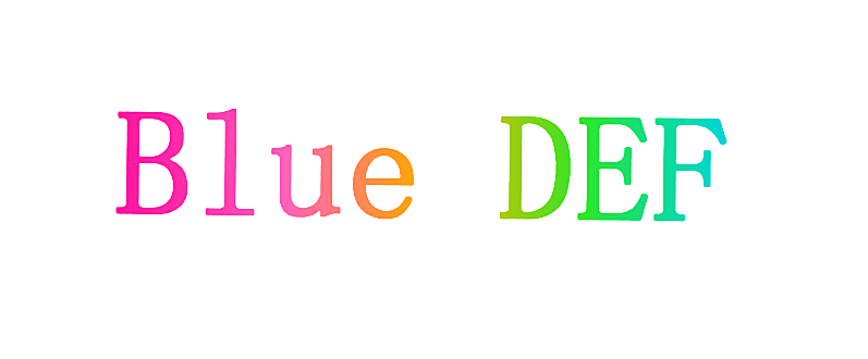 BLUE DEF